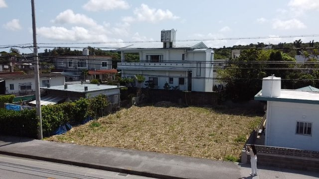 恩納村真栄田（全2区画オーシャンビュー）の外観|オーシャンビュー♪（ドローン撮影）