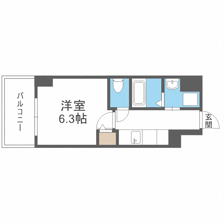 Metrosa弁天町の間取り