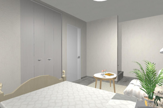 【完成予想図】 | 右京区梅津罧原町　建築条件付 | イメージパース