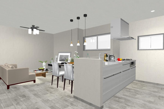 【完成予想図】 | 右京区梅津罧原町　建築条件付 | イメージパース