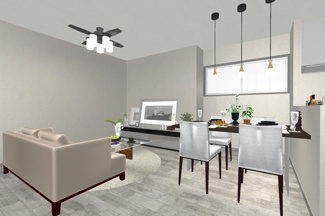 【完成予想図】 | 右京区梅津罧原町　建築条件付 | イメージパース