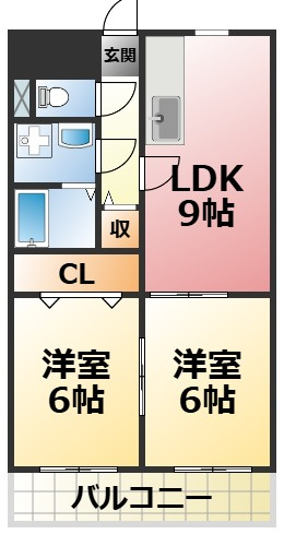 ベル上甲子園の間取り