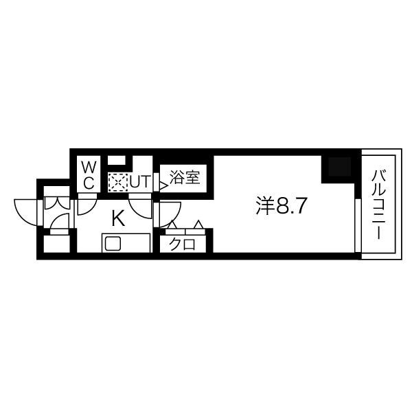 メイクス上前津Ⅳの間取り