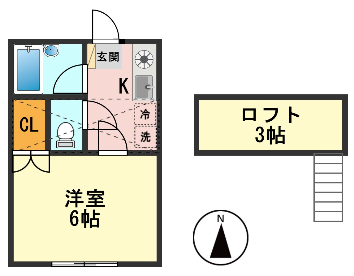 パレドール一之江の間取り