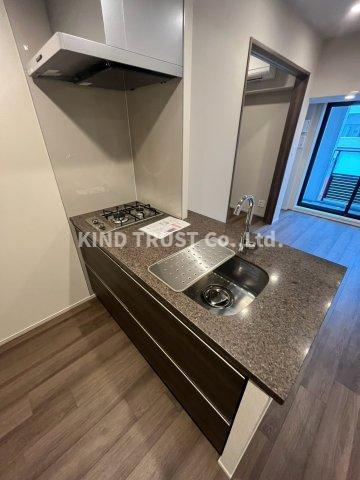 ザ・パークハビオ同心プレイスのキッチン|コンパクトなキッチンで掃除もラクラク