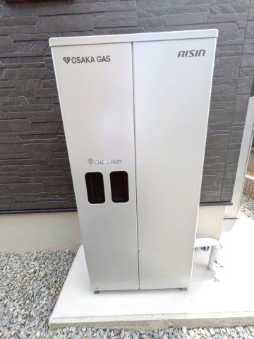 【発電・温水設備】 | ライフフィールド大野台1丁目Ⅲ　2号地 | 【ソラエネネクスト】大阪ガス提供の「ソラエネネクスト」。太陽光発電5.16kw搭載！環境に優しく、停電時も安心のエコ住宅！