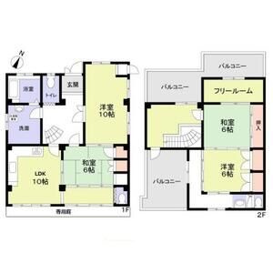 【間取り】 | 南本町２丁目貸家