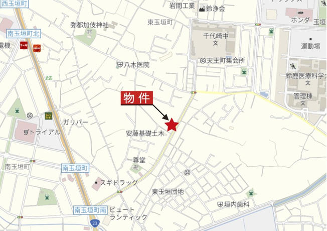 【地図】 | 鈴鹿市東玉垣町 | 広域Map