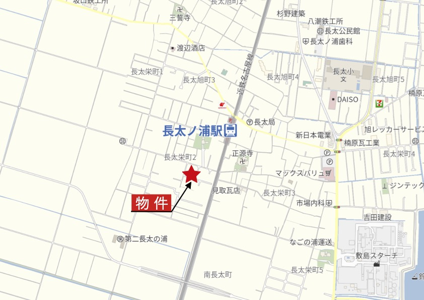 鈴鹿市長太栄町2丁目の地図|広域Map