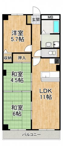 【間取り】 | エレガントライフマンション