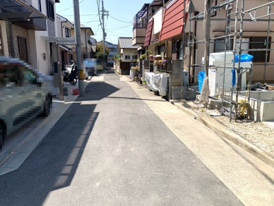 【前面道路含む現地写真】 | 池田市豊島北２丁目　新築戸建