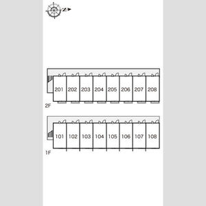 レオパレスビエントの区画図