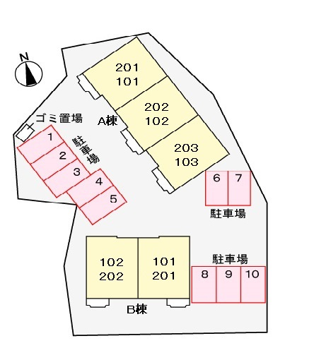 エターナルグローブBの区画図