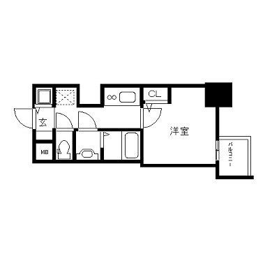 ララプレイス三宮ルミナージュの間取り