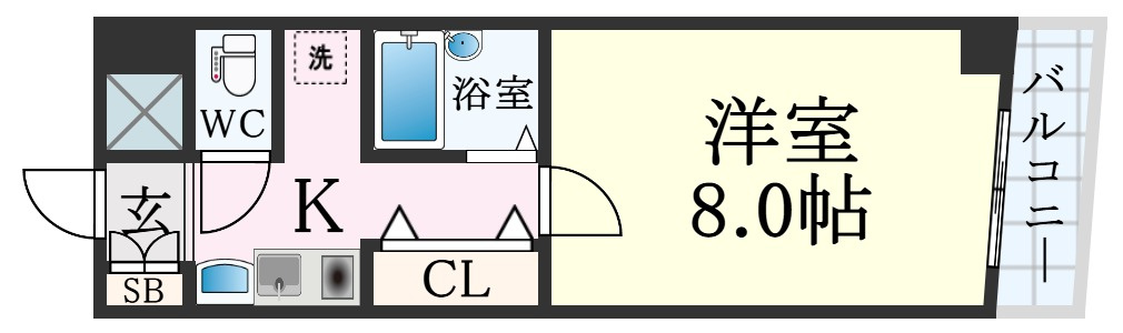 JUN中山手　の間取り