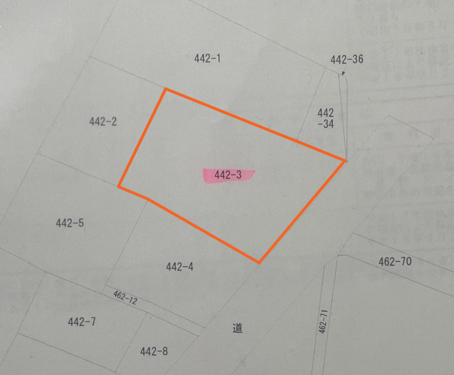 【土地図】 | 渋川市中郷　２００坪越え土地