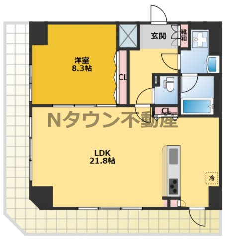 【間取り】 | セイワパレス丸の内駅前 | 間取りです。