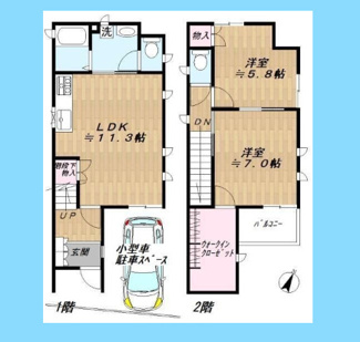 【間取り】 | 豊町五丁目貸家 | 豊町五丁目貸家
