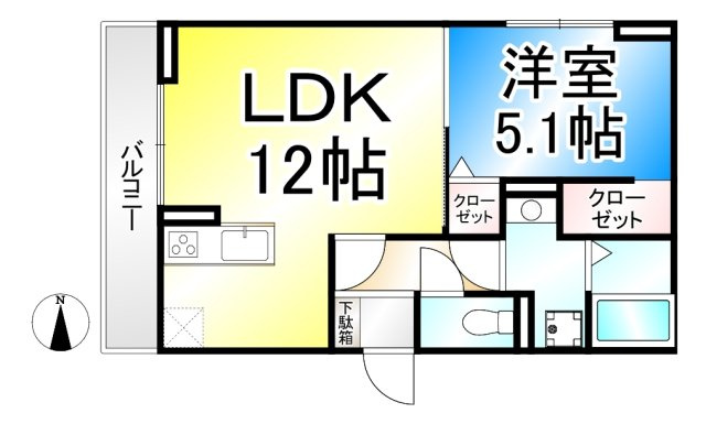 トリシア吉田の間取り