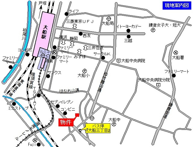 サンボナールＢの地図|案内図
