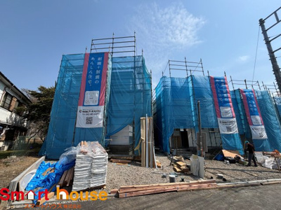 【外観】 | 伊勢原市高森　新築4棟 | 2025年4月末完成予定！
モデルハウスご案内できます！