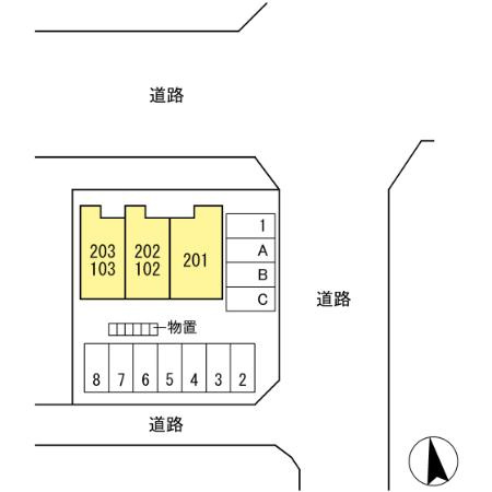 ジョイフラットの区画図