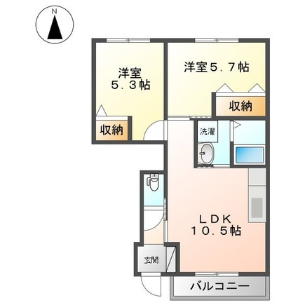 ロココ・モダン舞高の間取り|間取図