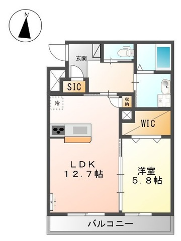ＬＩＮＥの間取り|間取図