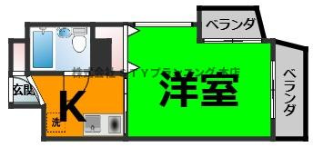 仲介手数料０円！メゾン日向の間取り
