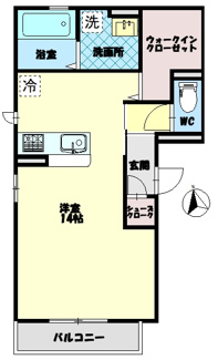 【間取り】 | ルクール福島