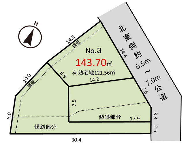 【土地図】 | 柏市永楽台2丁目　全3区画