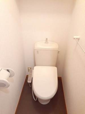 【トイレ】 | メゾン・ジュネスＡ | 落ち着いた色調のトイレです