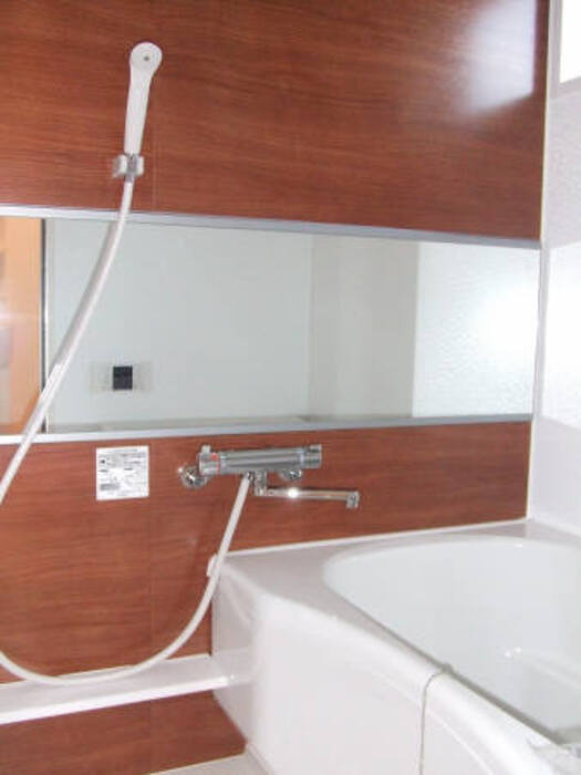 熊本市南区八分字町のアパートの浴室