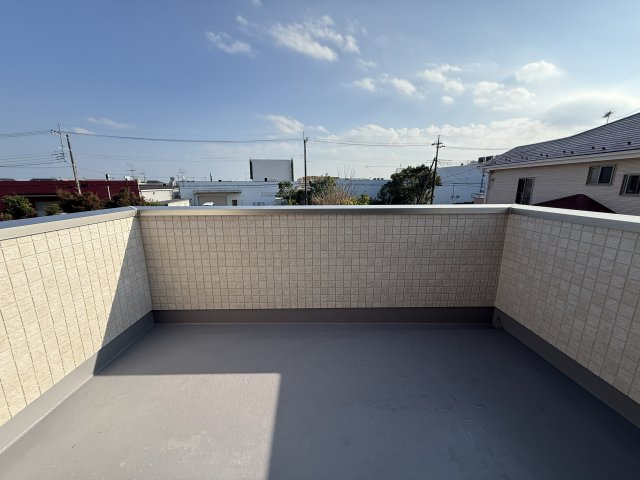 山武市成東2区画／新築戸建のバルコニー
