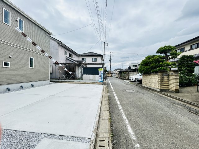 新築　高崎市下佐野町4期　Heartful　Town　１号棟の前面道路含む現地写真|現地写真　北側接道幅員約4.6ｍ