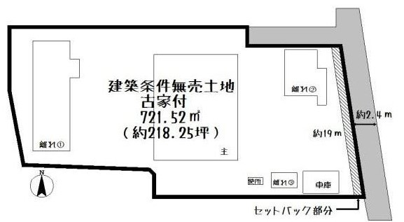 野洲市八夫　売土地の土地図