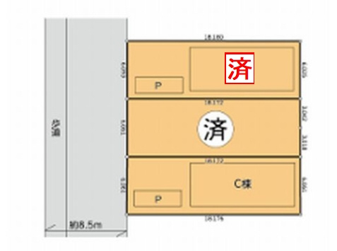 【駐車場】 | 【仲介手数料０円】座間市東原2丁目　新築一戸建て　全3棟 | A号棟　座間市東原2丁目　新築一戸建て　全3棟