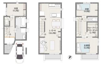 【間取り】 | 宇治市小倉町南浦　新築戸建