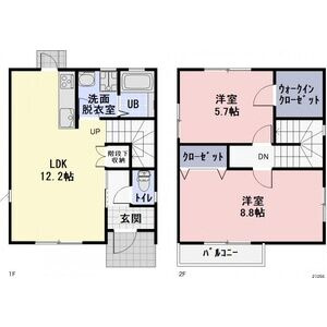 【間取り】 | カーサ福王寺B
