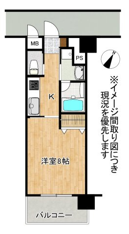 【間取り】 | Paradiso大津B棟