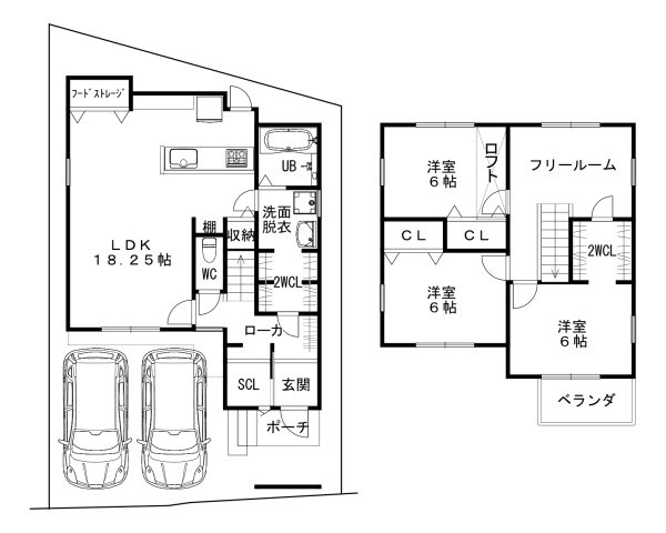 Feel佐山栗ノ脇モデル３号地の間取り