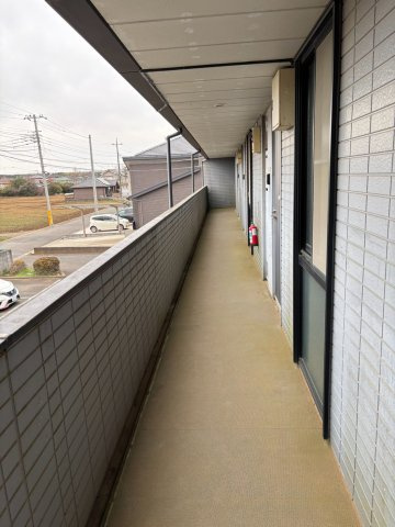 千葉県成田市1棟アパートのバルコニー