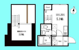 【間取り】 | ハーミットクラブハウス大森北 | ハーミットクラブハウス大森北