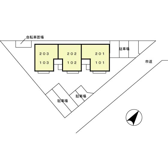 サンパティークの区画図
