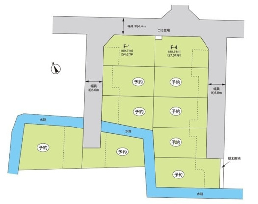 大網白里市大網F区／大型スーパー目の前！徒歩10分圏内に生活施設の揃う自由設計の分譲の画像