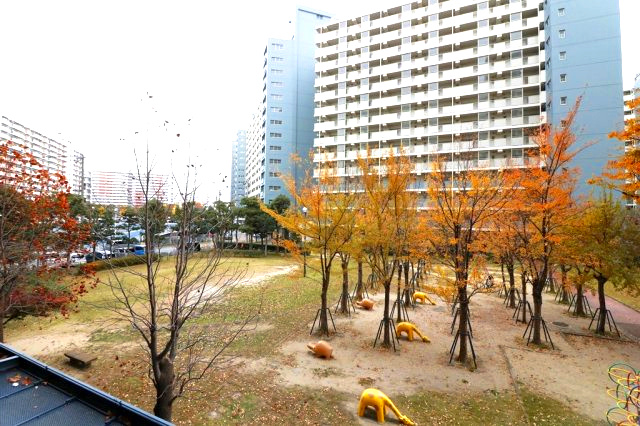 武庫川あおぞらのまち26号棟の外観|おしゃれな外観です