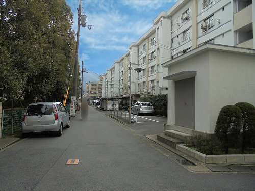 プラザ修学院B棟のその他|前面道路