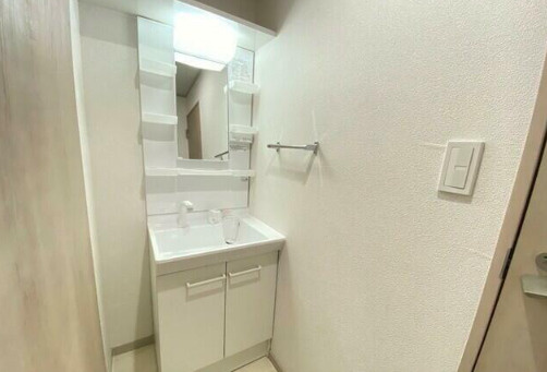 熊本市南区田迎２丁目の賃貸マンションの独立洗面台