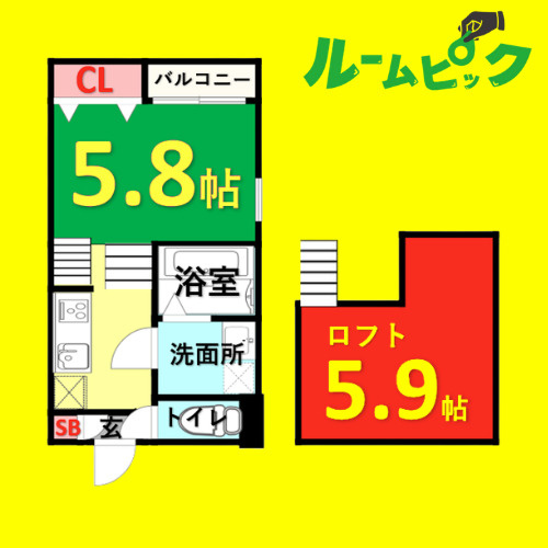 regalo　名古屋市賃貸　仲介手数料無料の間取り