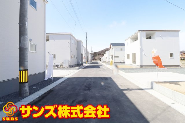 本宮市岩根　　　　８号棟　　　岩根小学校、本宮第２中学区　の外観|北側前面道路